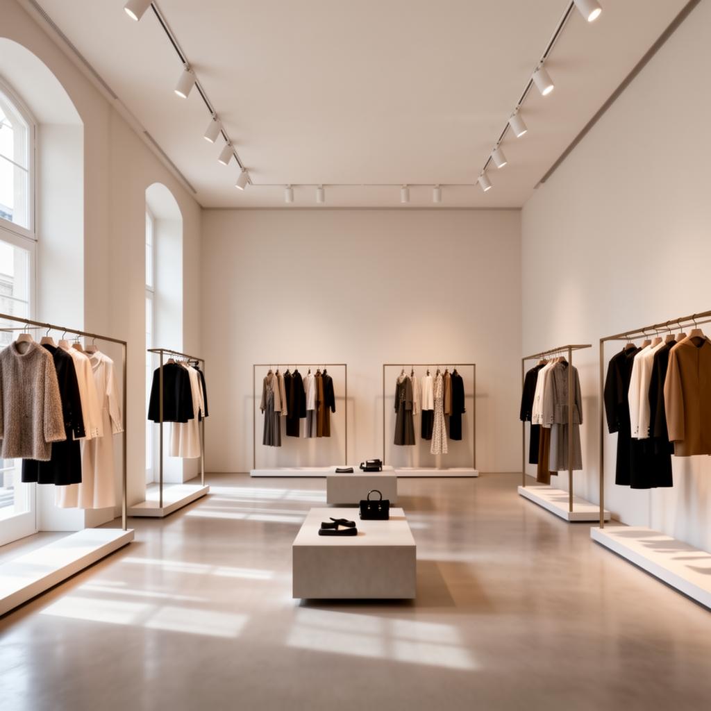 Interior de loja de moda